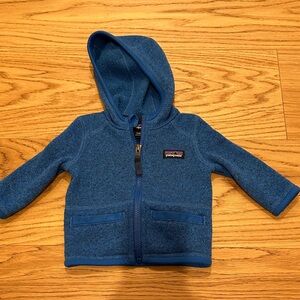 Patagonia fleece sweater jacket 3-6mo